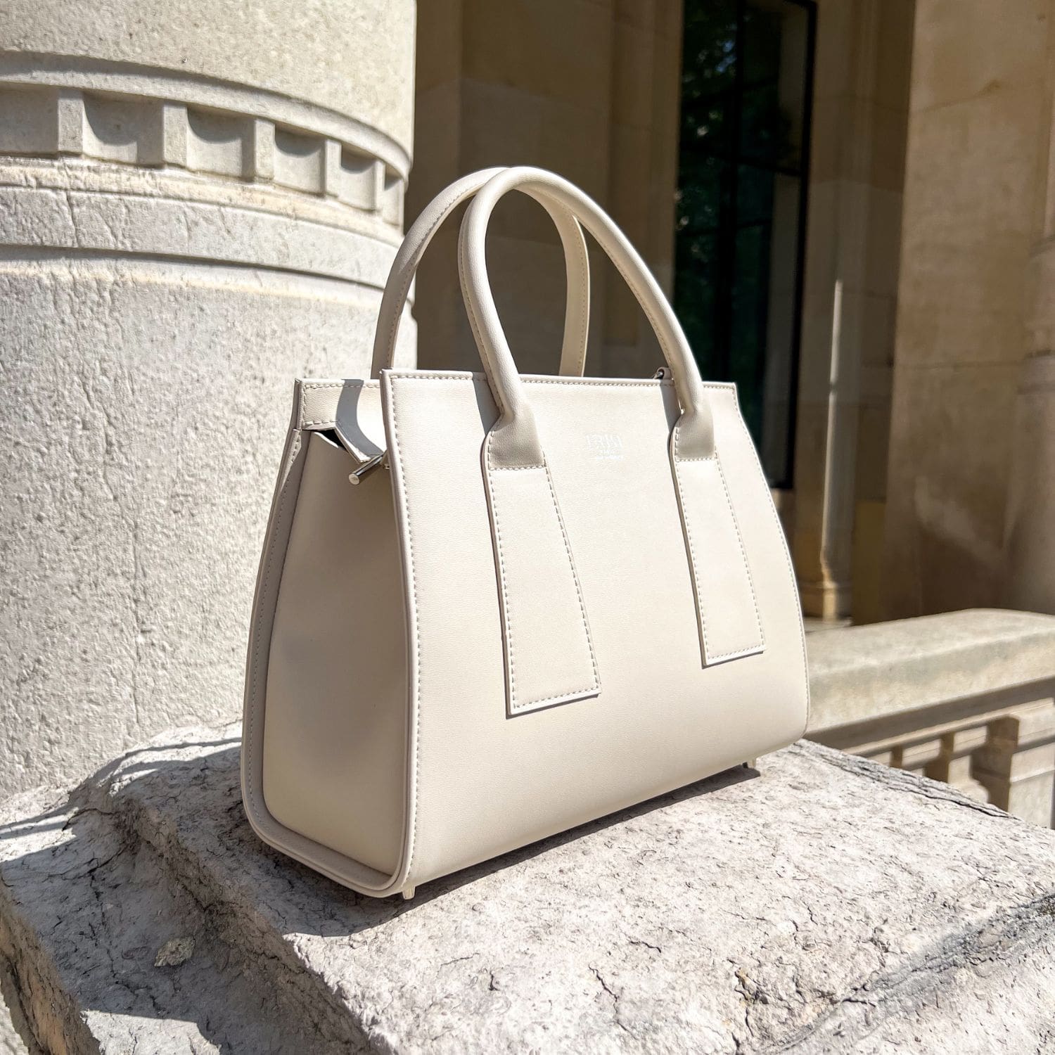 Sac à main Lérisa - Beige - Sac à main vegan made in France 