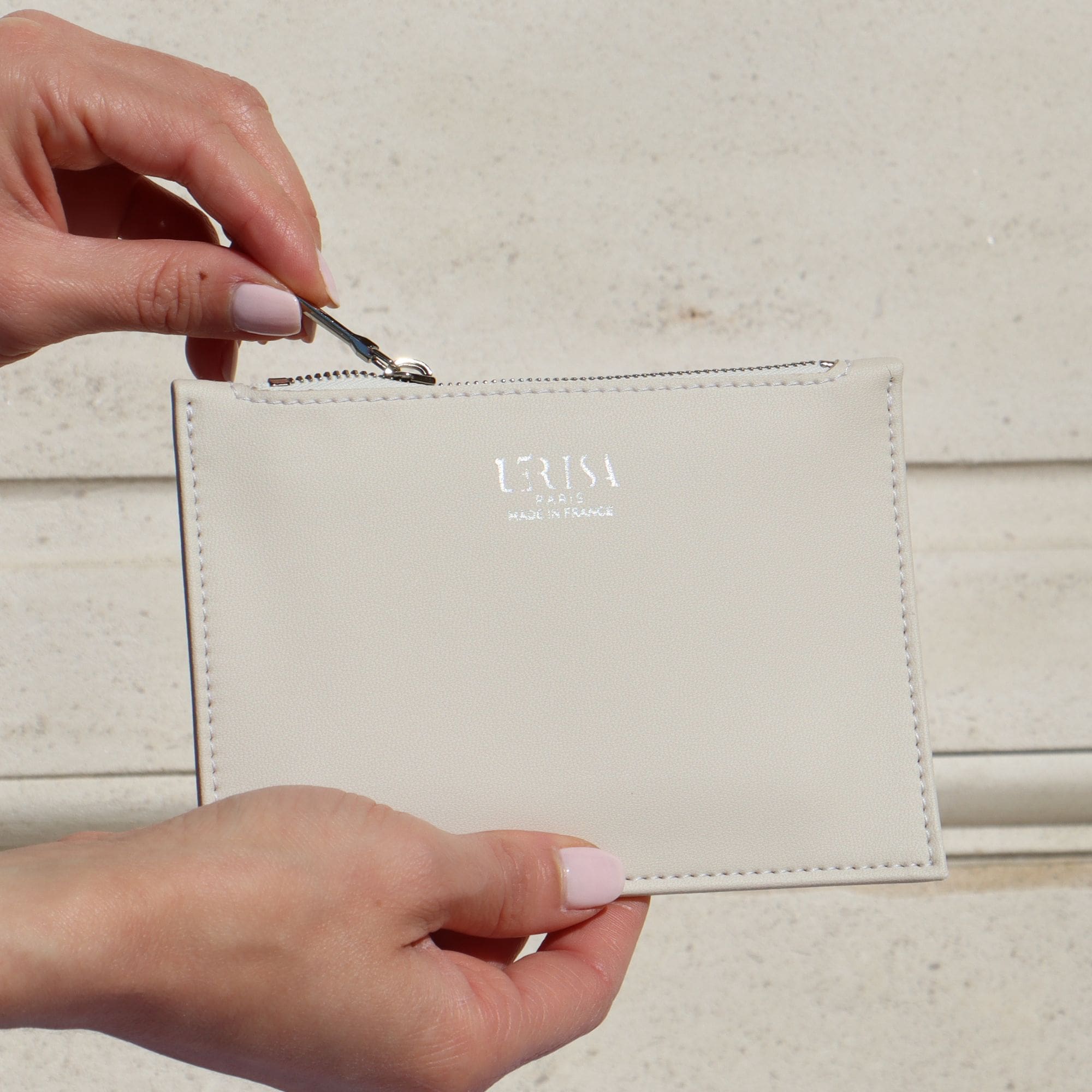 Petite pochette pour sac Beige - Petite pochette vegan fabriquée en France