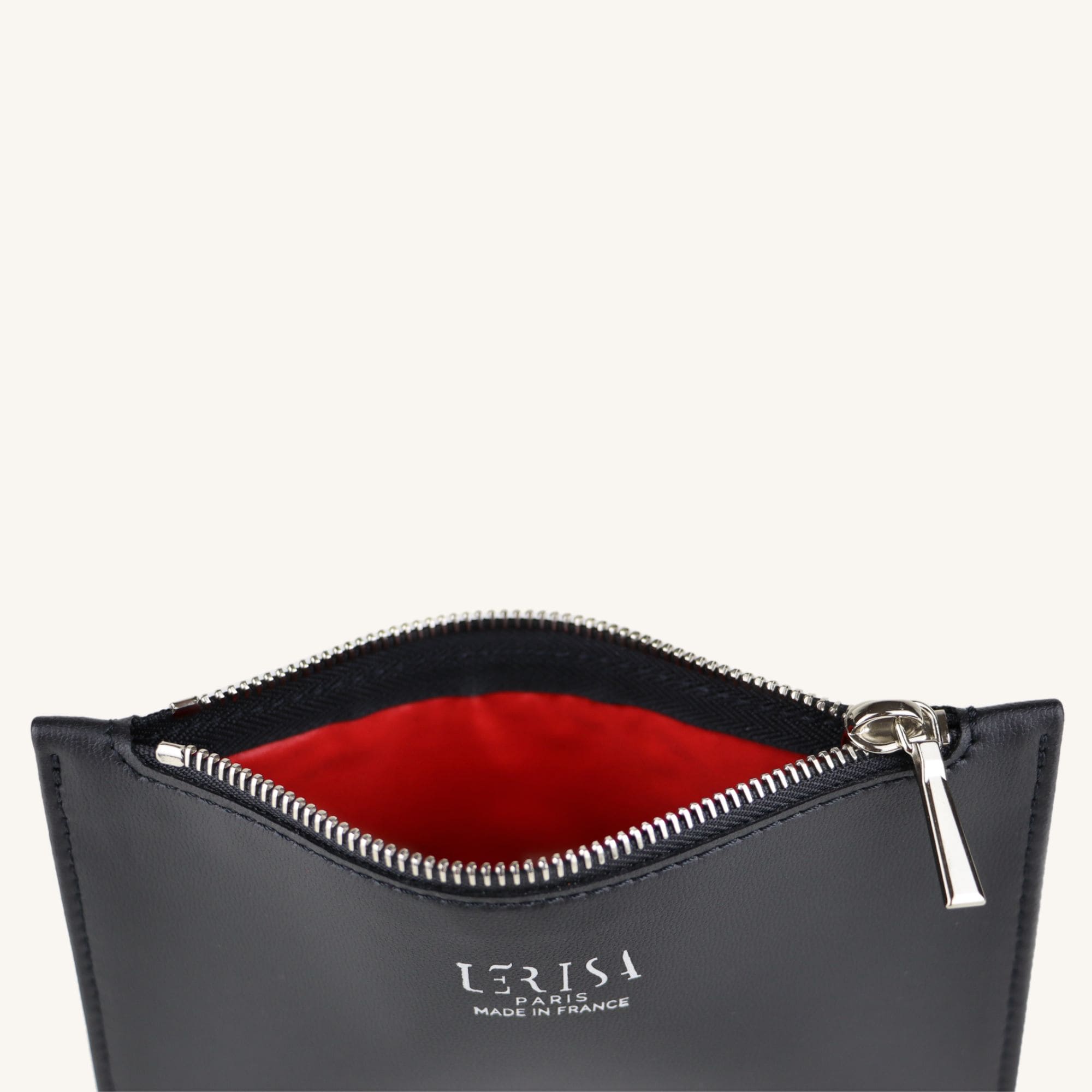 Petite pochette sac à main - Ouverte - Noir - Lérisa